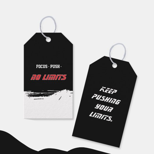 Motivational Fitness Black Cadeaulabel