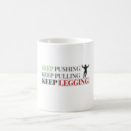 Motivational Fitness Mug – Text-Based Gym Quote Koffiemok