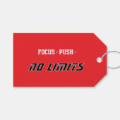 Motivational Fitness Red Cadeaulabel (Voorkant (Horizontaal))