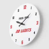 Motivational Fitness Wall Clock Grote Klok (Hoek)