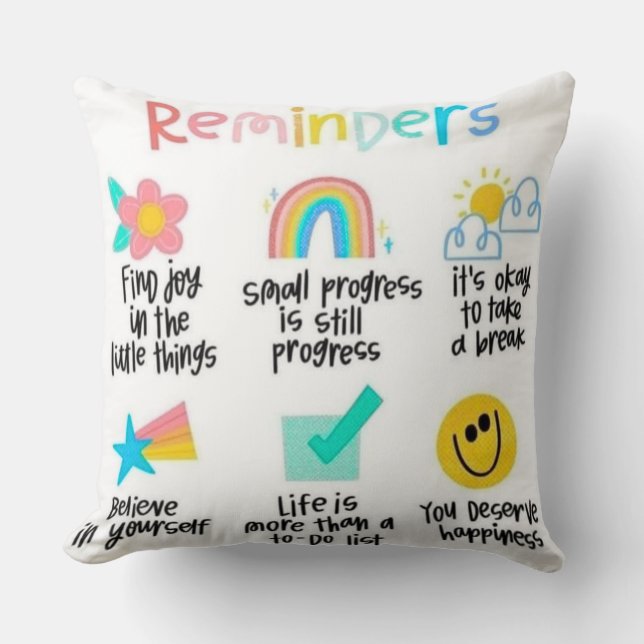  Motivational & Functional Home Decor Cushion Kussen (Voorkant)