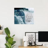 Motivational Gandhi Strength Quote Poster (Thuiskantoor)