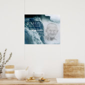 Motivational Gandhi Strength Quote Poster (Keuken)