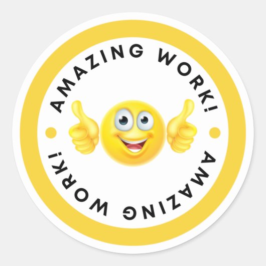 Motivational good job teachers stikers ronde sticker (Voorkant)