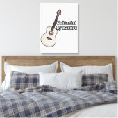 motivational guitar quote for guitarists canvas afdruk (Insitu (Slaapkamer))