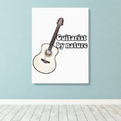 motivational guitar quote for guitarists canvas afdruk (Insitu (Houten vloer))