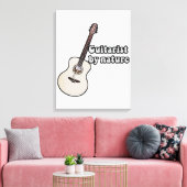 motivational guitar quote for guitarists canvas afdruk (Insitu (Woonkamer))