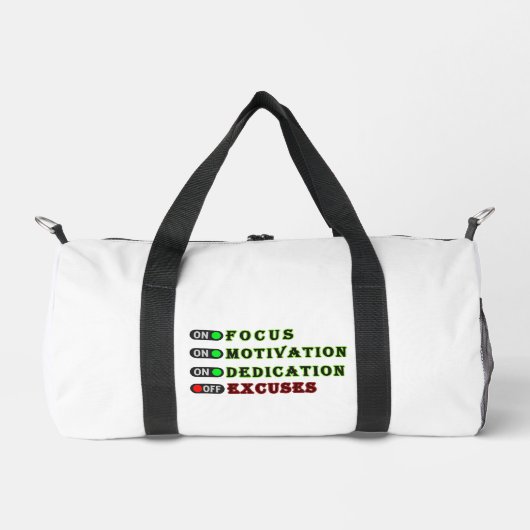 Motivational Gym Bag Plunjezak (Voorkant)