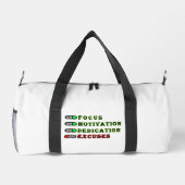 Motivational Gym Bag Plunjezak (Achterkant)