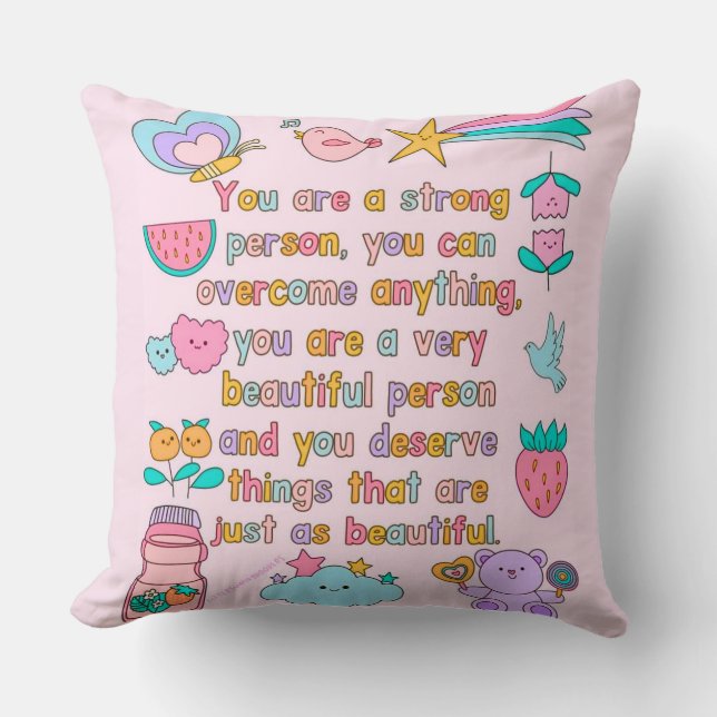 Motivational Home Decor Accent Kussen (Voorkant)