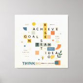Motivational inspirational minimalist typography  canvas afdruk (Voorkant)