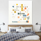 Motivational inspirational minimalist typography  canvas afdruk (Insitu (Slaapkamer))