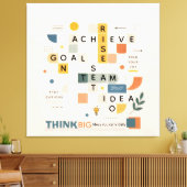 Motivational inspirational minimalist typography  canvas afdruk (Insitu (Woonkamer))