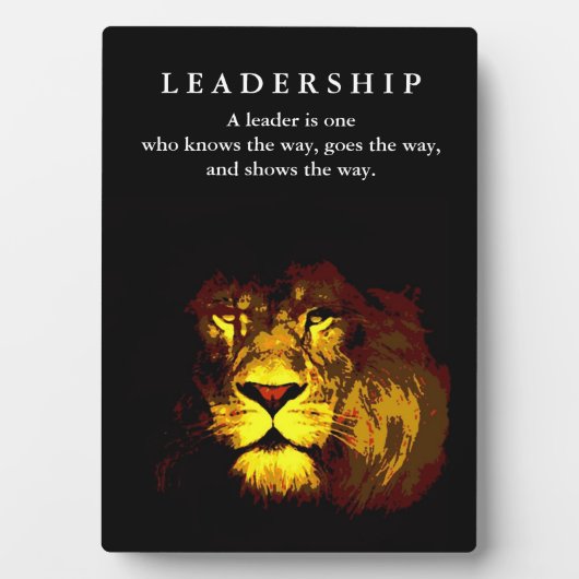 Motivational Leadership Lion Fotoplaat (voorkant)