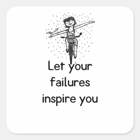 Motivational life quote Sticker (Voorkant)