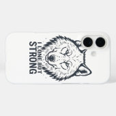 Motivational "Lone But Strong" Lone Wolf Case-Mate iPhone Case (Achterkant (horizontaal))