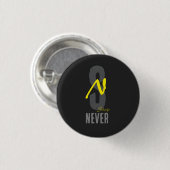 Motivational Minimal Button Pin – Positive Energy (Voorkant /achterkant)