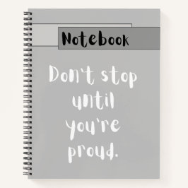 Motivational Minimalistisch Printbare Spiraal Note Notitieboek