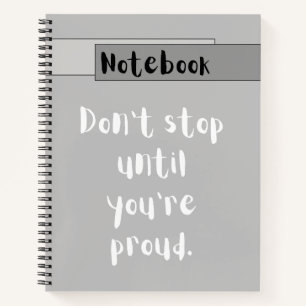 Motivational Minimalistisch Printbare Spiraal Note Notitieboek