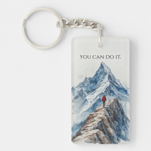 Motivational Mountain Sleutelhanger (Voorkant)