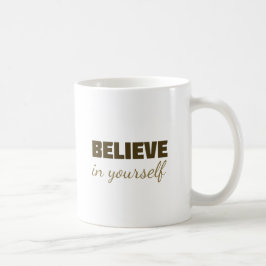 Motivational Mug “Believe in Yourself” – Inspirati Koffiemok