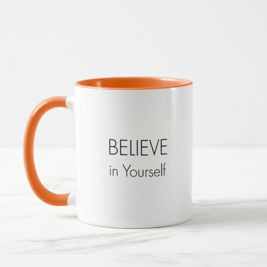 Motivational Mug – “Believe in Yourself” Mok (Links)