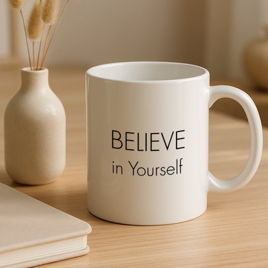 Motivational Mug – “Believe in Yourself” Mok