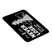 Motivational Never Lose Chess Quote  Magneet (Rechterzijde)