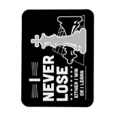 Motivational Never Lose Chess Quote  Magneet (Verticaal)