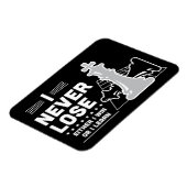 Motivational Never Lose Chess Quote  Magneet (Linkerzijde)