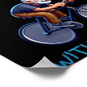 Motivational Old Man Bicycle Quote - Funny Cycling Poster (Hoek)