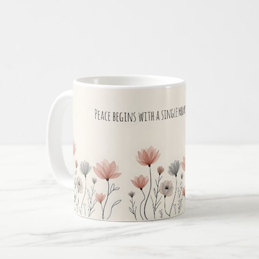 Motivational Peace Mug  Koffiemok (Voorkant links)