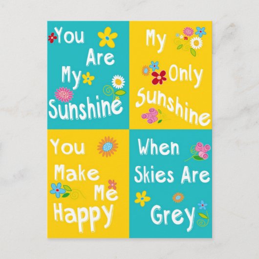 Motivational Phrases Typography - Plakken Briefkaart (Voorkant)