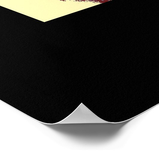 Motivational Pop Art Courage Wolf Poster Print (Hoek)