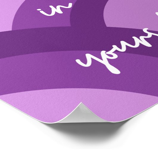 Motivational Poster Believe in Yourself Geometric (Hoek)