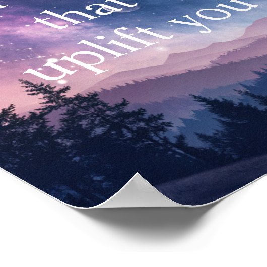 Motivational Poster with Starry Night Sky (Hoek)