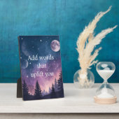 Motivational Poster with Starry Night Sky Fotoplaat (Zijkant)