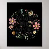 Motivational Progress Over Perfection Back To Scho Poster (Voorkant)