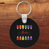 Motivational Progress Over Perfection Back To Scho Sleutelhanger (Voorkant)