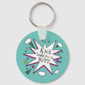 Motivational Quote Comic Book Explosion Sleutelhanger (Voorkant)