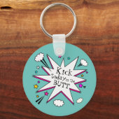 Motivational Quote Comic Book Explosion Sleutelhanger (Voorkant)