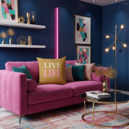 Motivational quote encouraging positivity kussen