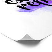 motivational quote inhale exhale repeat purple poster (Hoek)