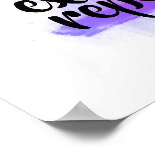 motivational quote inhale exhale repeat purple poster (Hoek)