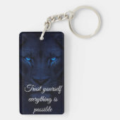 Motivational Quote Keyring | Positive Gift for Fri Sleutelhanger (achterkant)