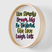 Motivational Quote Live Simply Dream Give Love (Hoek)
