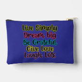 Motivational Quote Live Simply Dream Give Love Etui (Achterkant)