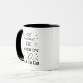 Motivational Quote Mug – Inspirational Coffee Cup Mok (Voorkant links)
