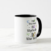 Motivational Quote Mug – Inspirational Coffee Cup Mok (Voorkant rechts)