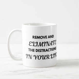 Motivational Quote Mug - Remove and Eliminate... Koffiemok